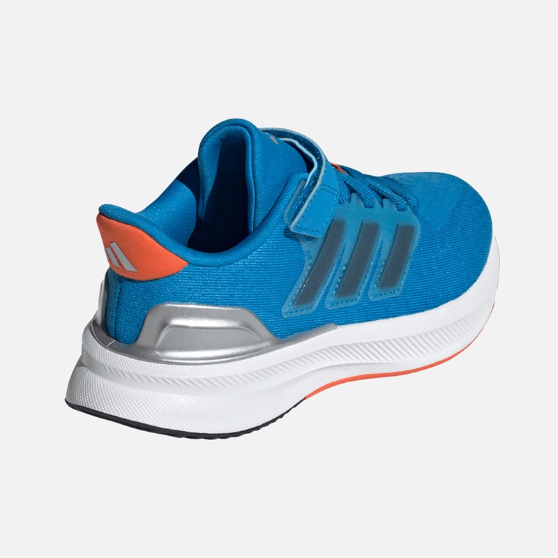 adidas Kids Ultrarun 5 Elastic Laces Neutral Running Shoes Bright Blue/Core Black/Semi Impact Orange