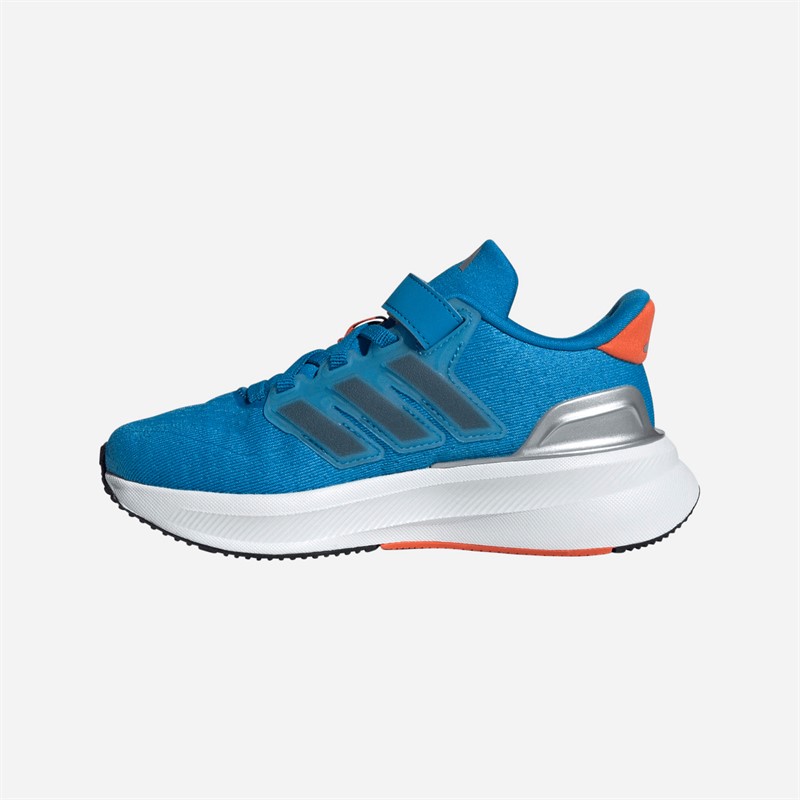 adidas Kids Ultrarun 5 Elastic Laces Neutral Running Shoes Bright Blue/Core Black/Semi Impact Orange