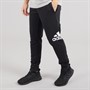 adidas Mens Essentials French Terry Tapered Cuff Logo Joggers Black