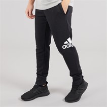 adidas Mens Essentials French Terry Tapered Cuff Logo Joggers Black
