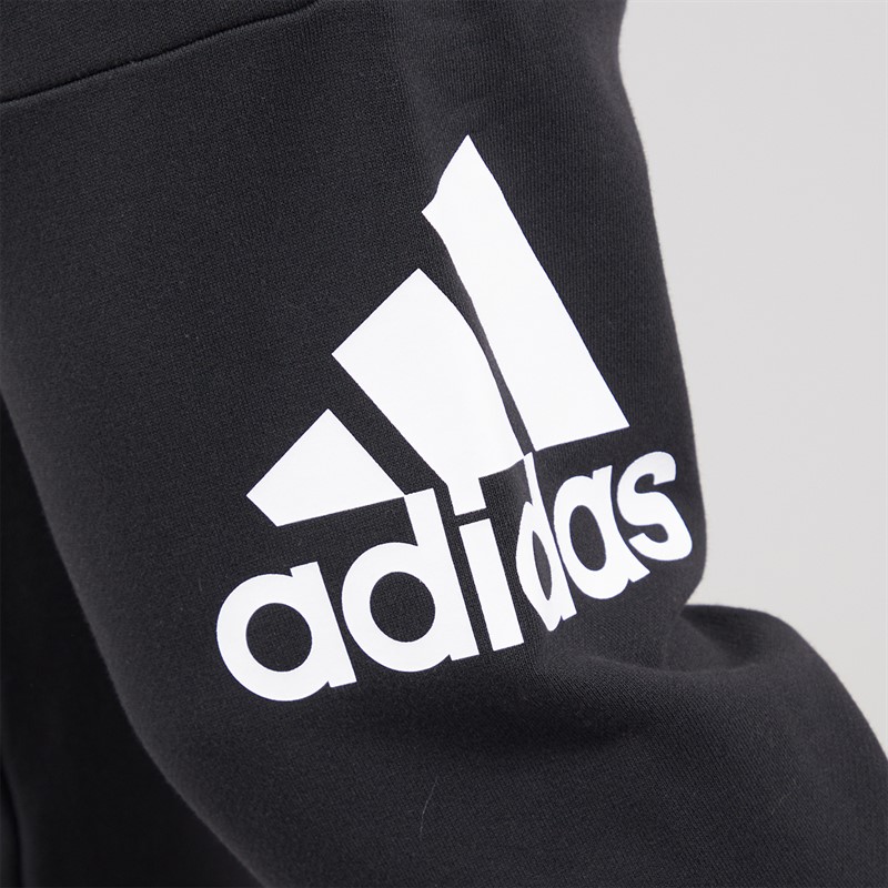 adidas Mens Essentials French Terry Tapered Cuff Logo Joggers Black