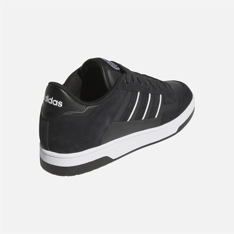 adidas Mens Rapid Court Low Trainers Core Black/Carbon/Cloud White