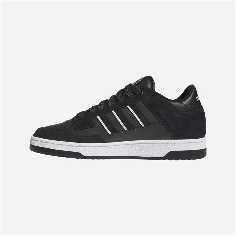 adidas Mens Rapid Court Low Trainers Core Black/Carbon/Cloud White