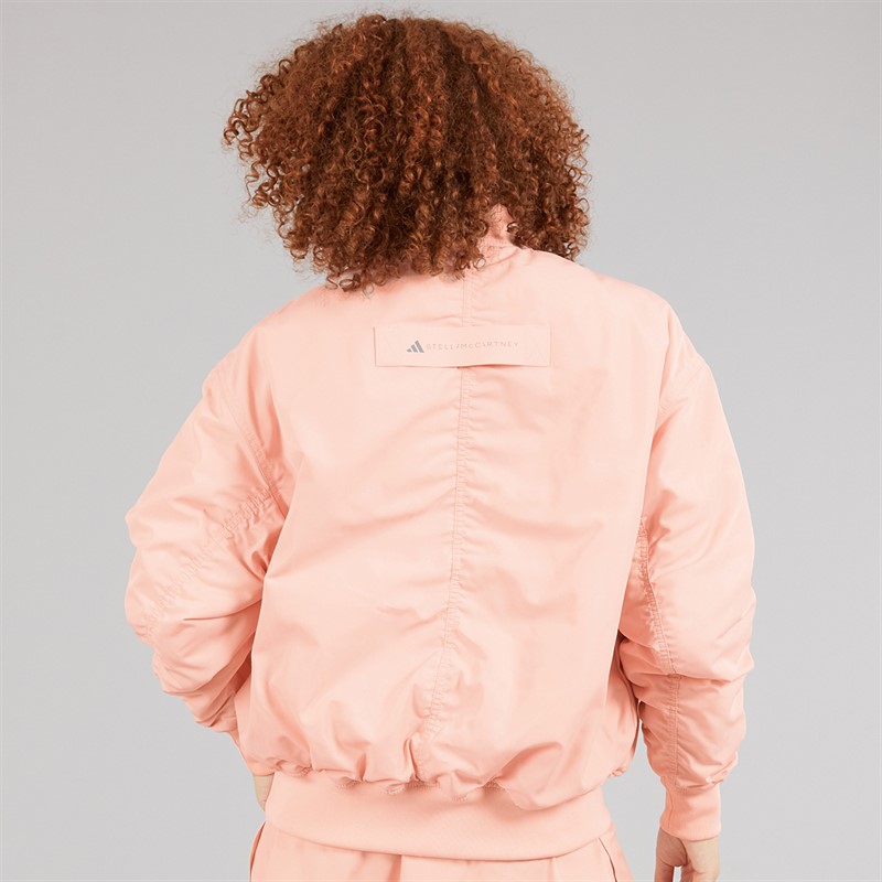adidas Womens Stella McCartney True Nature Woven Bomber Jacket Vapour Pink