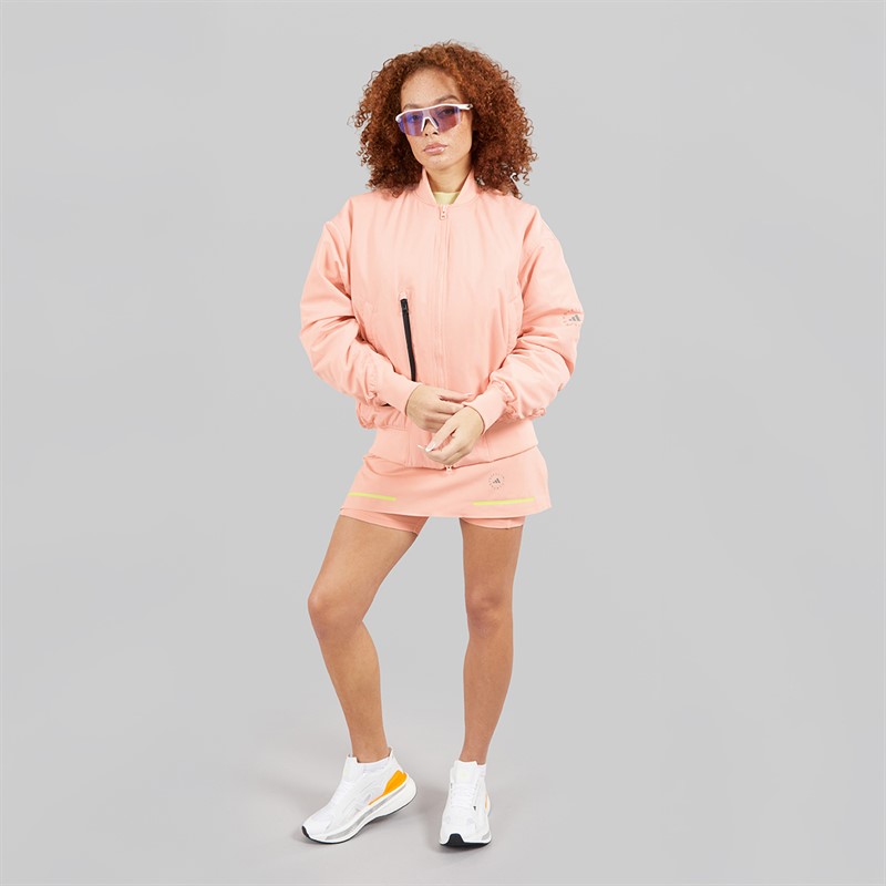 adidas Womens Stella McCartney True Nature Woven Bomber Jacket Vapour Pink
