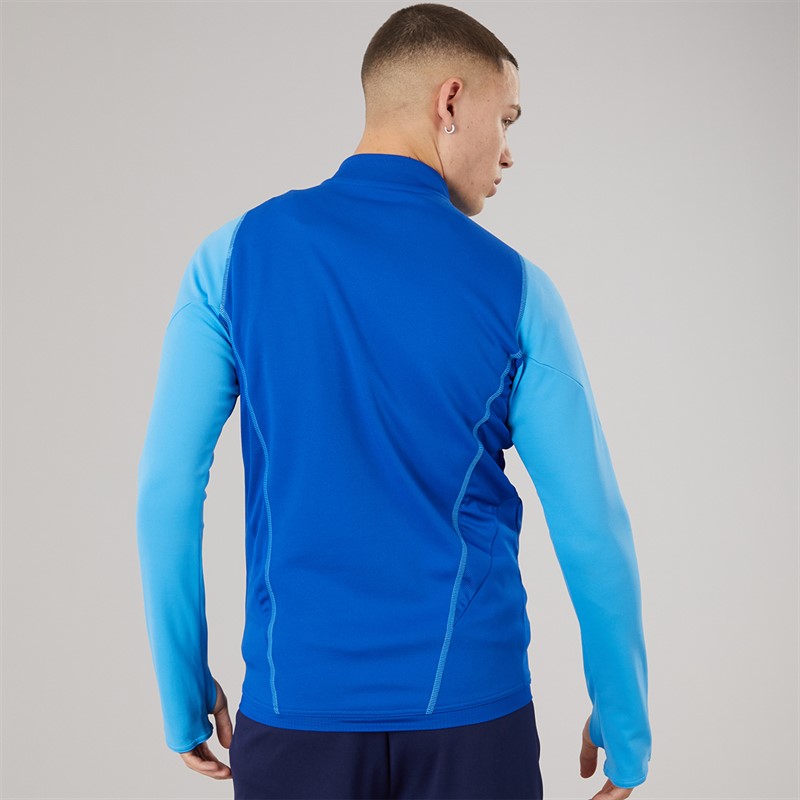 adidas Mens Workout Half Zip Training Top Mint Tone Mel