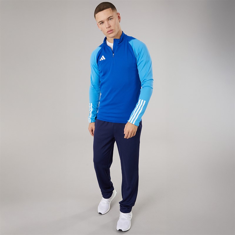 adidas Mens Workout Half Zip Training Top Mint Tone Mel