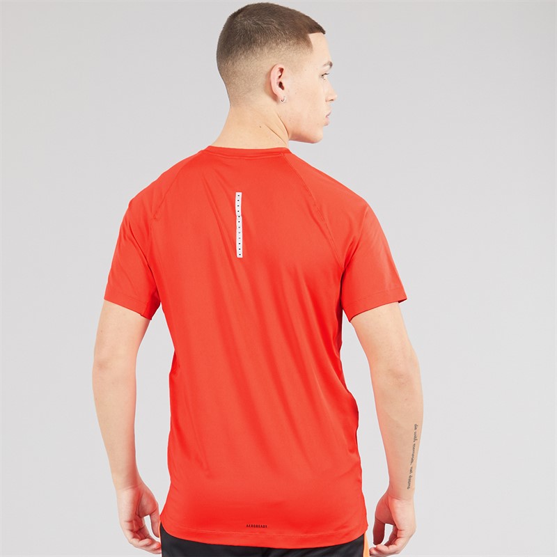 adidas Mens Gym Training T-Shirt Bright Red