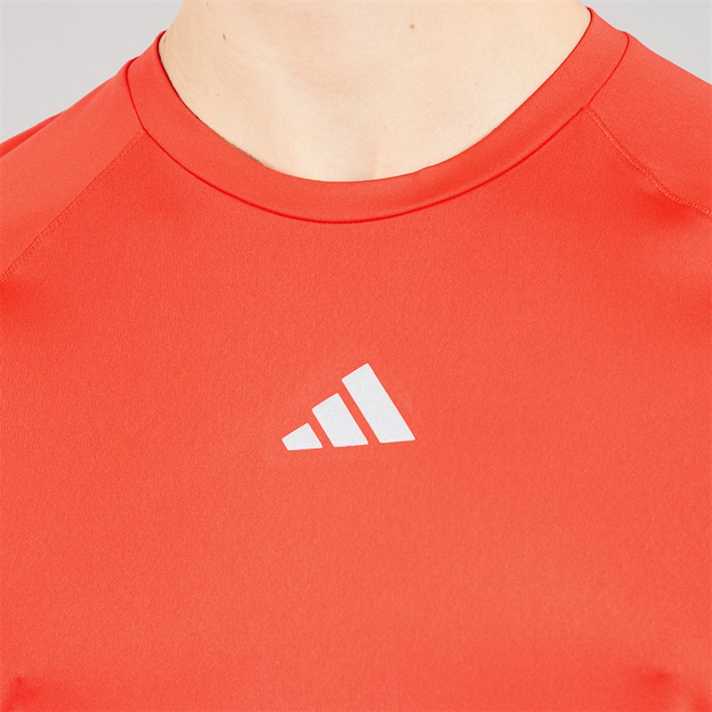 adidas Mens Gym Training T-Shirt Bright Red