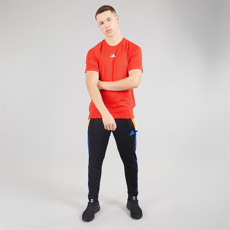 adidas Mens Gym Training T-Shirt Bright Red