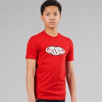 adidas Junior Boys House Of Tiro Graphic T-Shirt Pure Ruby