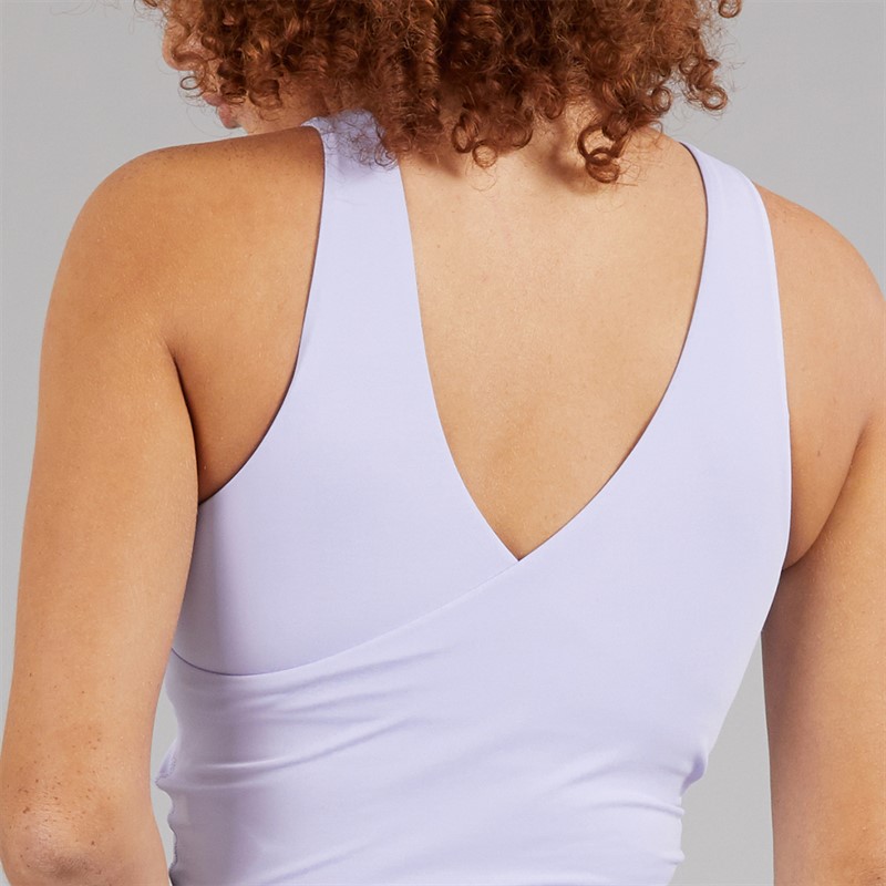 adidas Womens Yoga Inner Support Tank Top Violet Tone
