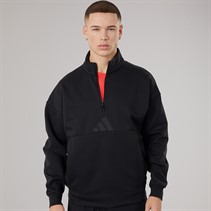 adidas Mens Z.N.E. Quarter Zip Sweatshirt Black