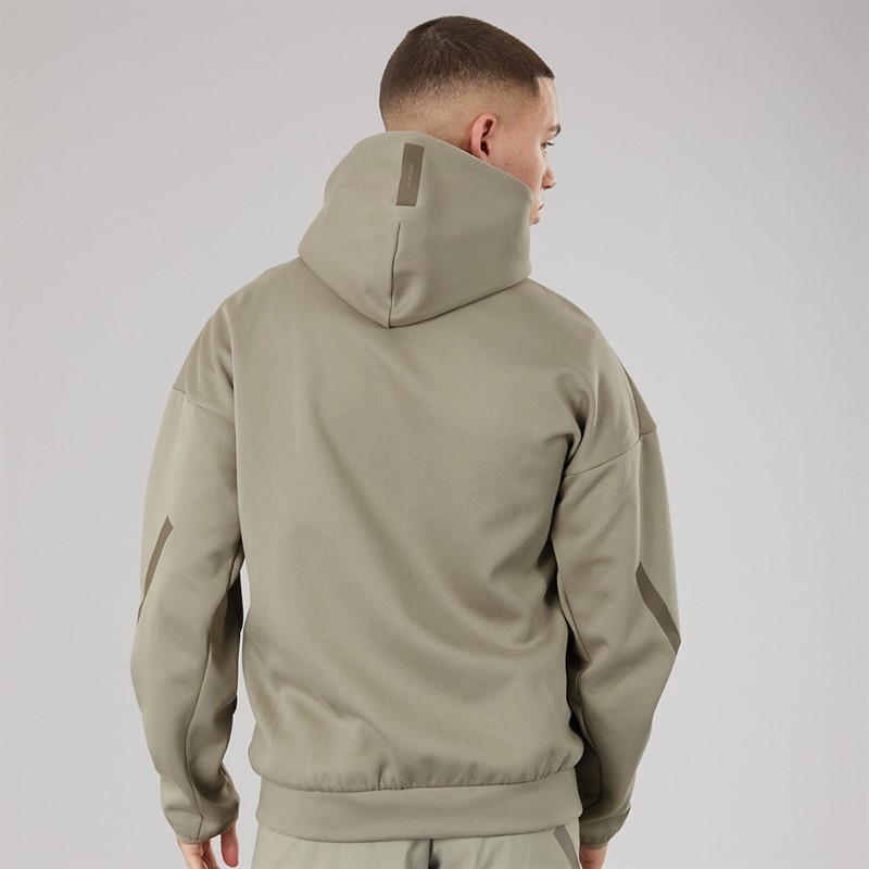 adidas Mens Z.N.E. Full Zip Hooded Track Jacket Putty Beige