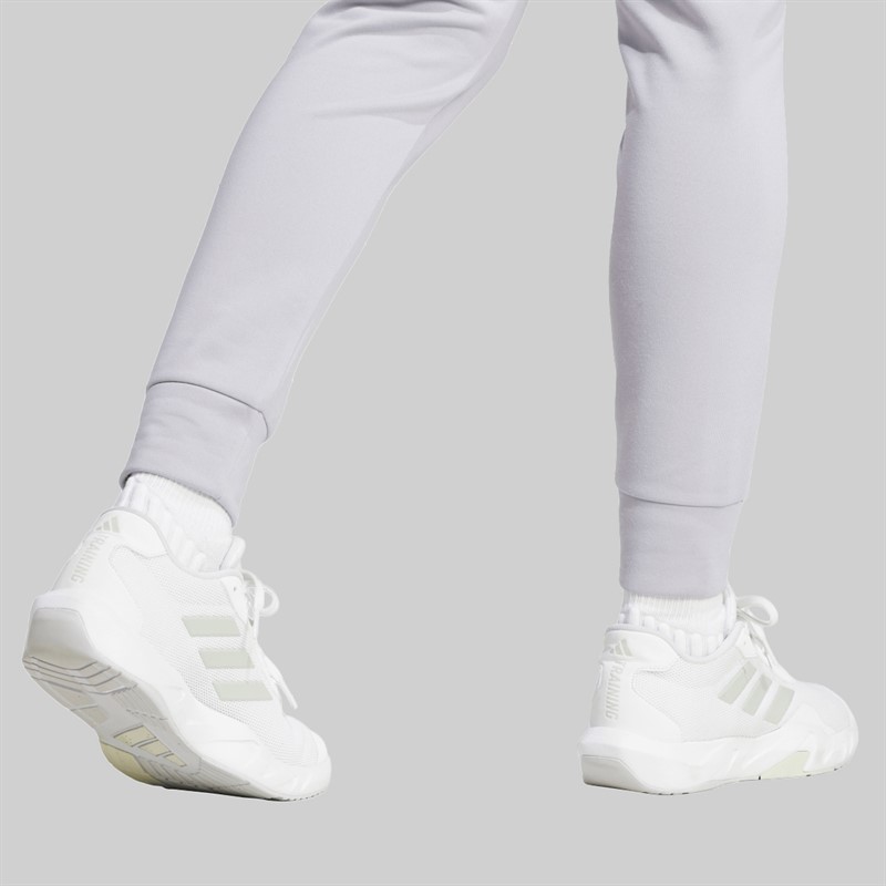 adidas spodnie dresowe Aeroready Game And Go Tapered polar dla niej kolor Gloy Grey/Biały