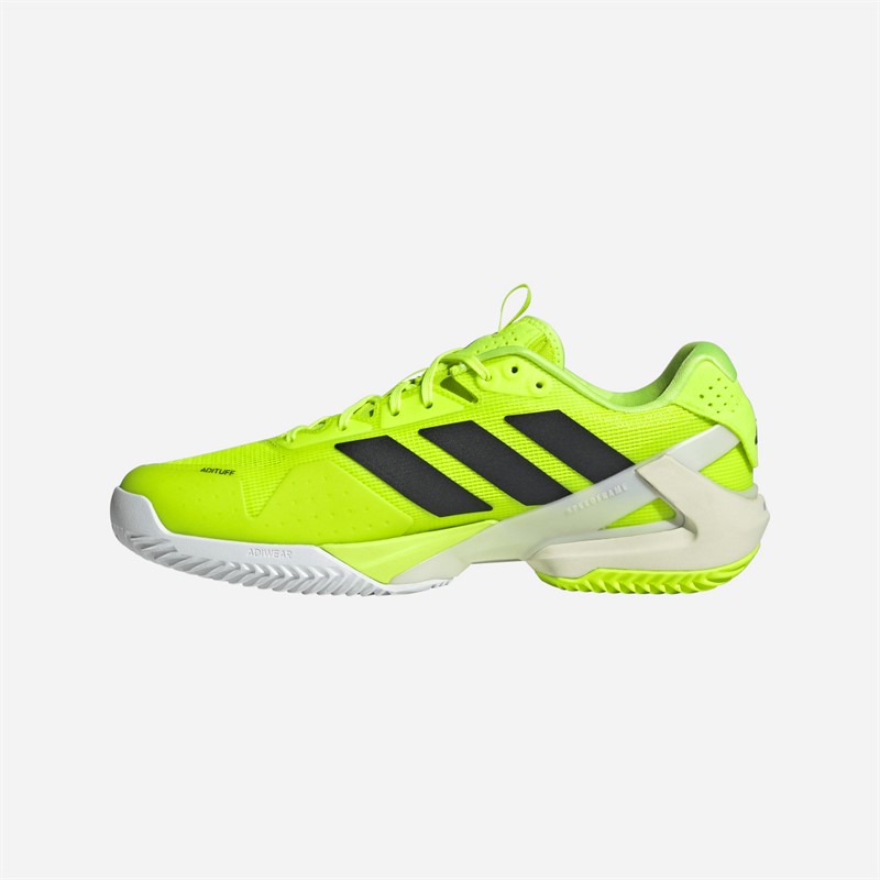 adidas Mens Adizero Ubersonic 5 Tennis Court Shoes Lucid Lemon/Core Black/Cloud White