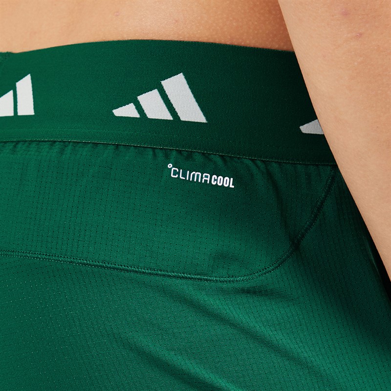 adidas Mens Gym Training 2-In-1 Training Shorts Green/Wonder Silver