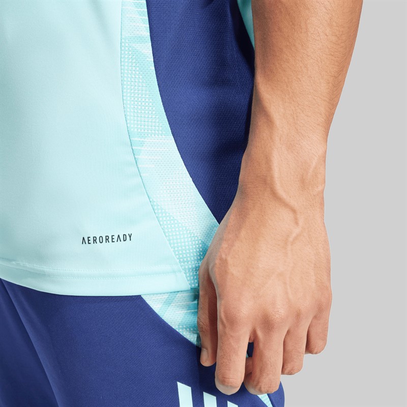 adidas Mens AFC Arsenal Tiro 24 Training Jersey Clear Aqua