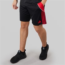 adidas Mens Tiro 24 Shorts Black/Pure Ruby