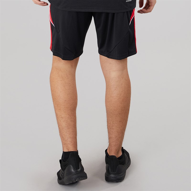 adidas Mens Tiro 24 Shorts Black/Pure Ruby
