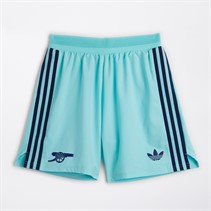 adidas Mens AFC Arsenal 24/25 Authentic Third Shorts Clear Aqua/Night Sky