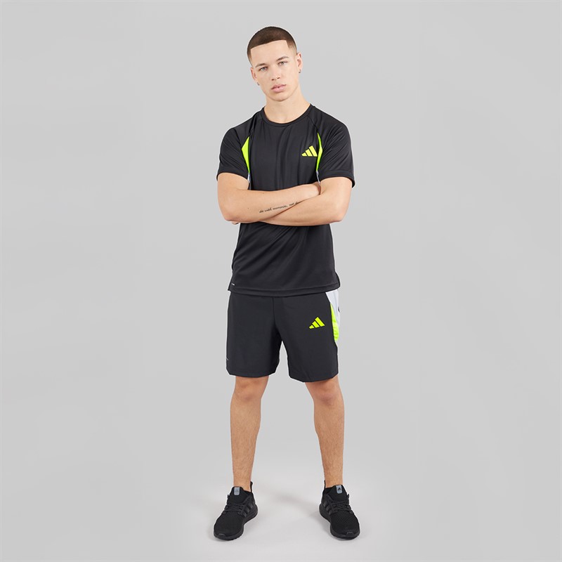 adidas Mens Tech Apparel Colorblock Training Shorts Black