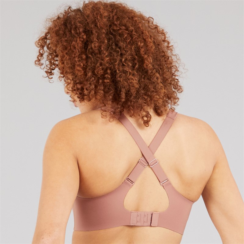 adidas Womens TLRD Impact Luxe Training High Support Bra Warm Clay