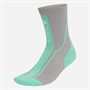adidas Womens Stella Mccartney Crew Socks Dove Grey/Bright Green/White