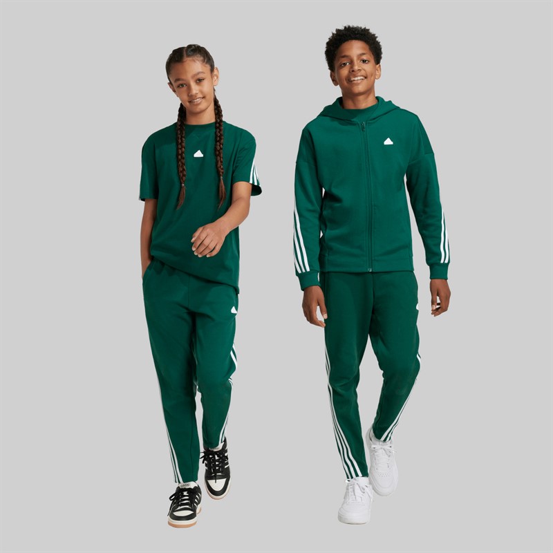 adidas Junior Future Icons 3-Stripes Track Pants Collegiate Green/White