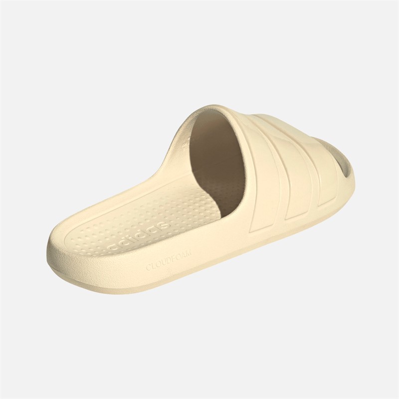 adidas Mens Adilette Flow Sliders Warm Vanilla