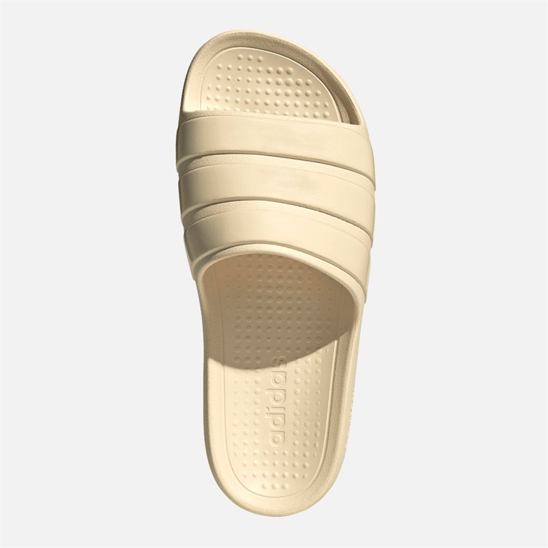 adidas Mens Adilette Flow Sliders Warm Vanilla