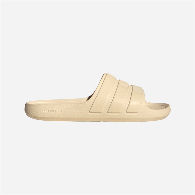 adidas Mens Adilette Flow Sliders Warm Vanilla