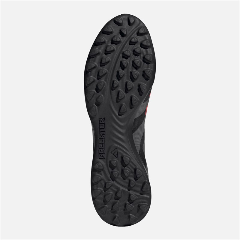 adidas Mens Predator League Laceless TF Astro Football Boots Core Black/Grey Four/Lucid Red