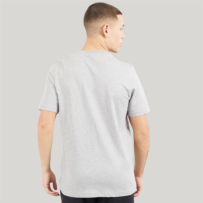 adidas Mens Essentials Big Logo T-Shirt Medium Grey Heather/Black
