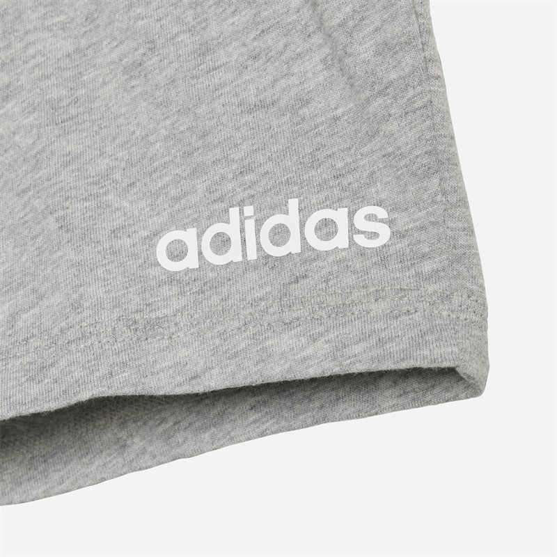 adidas Kids Linear Logo T-Shirt And Shorts Set Sea Foam Aqua/White