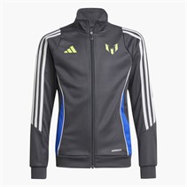 adidas Junior Boys Messi Full Zip Track Top Carbon