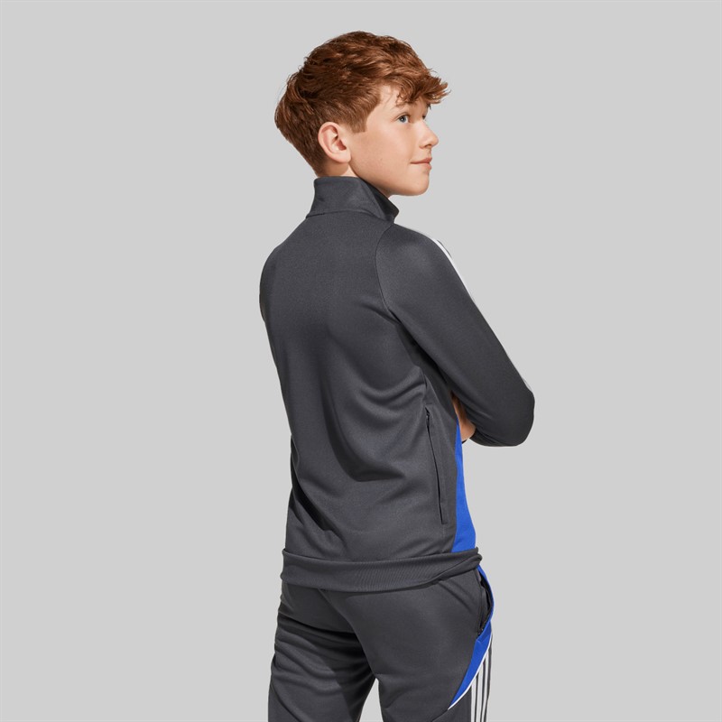 adidas Junior Boys Messi Full Zip Track Top Carbon