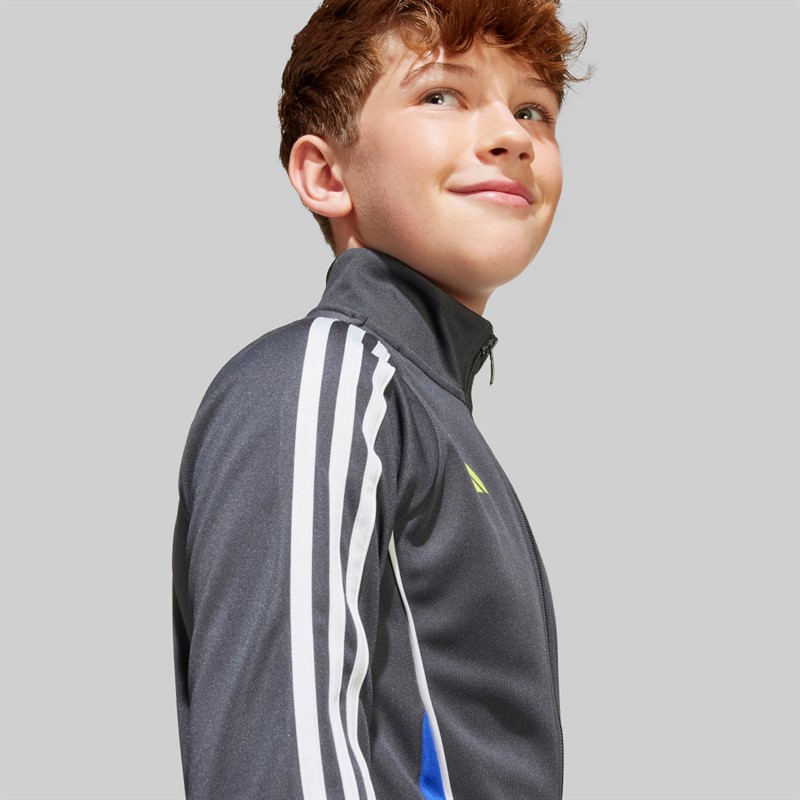 adidas Junior Boys Messi Full Zip Track Top Carbon