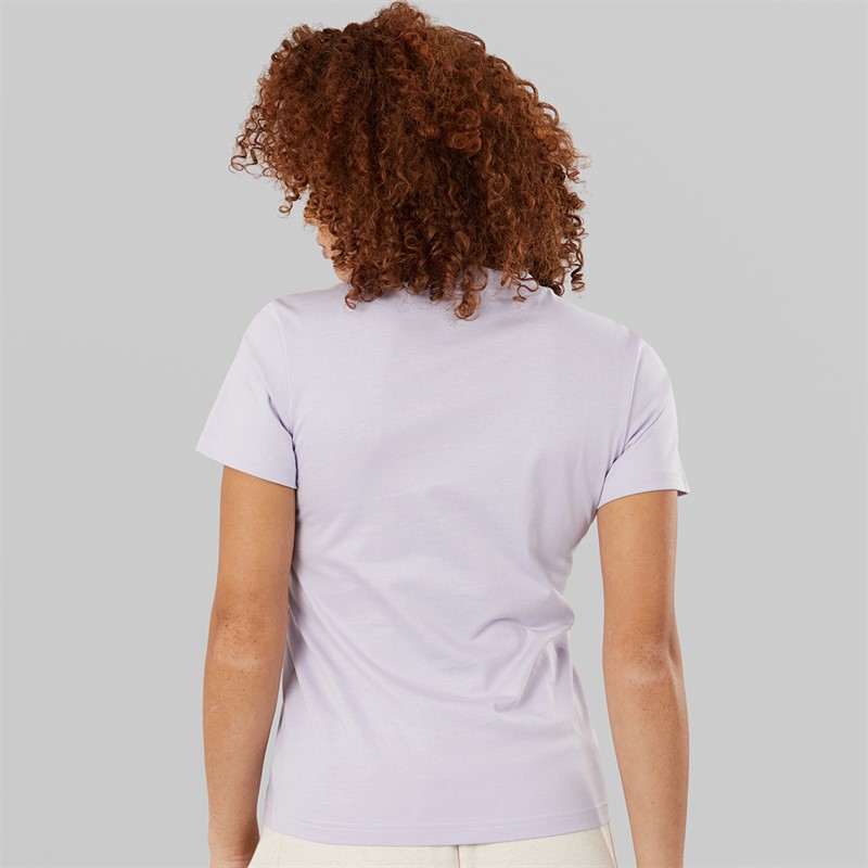 adidas Womens Floral Badge Of Sport Graphic T-Shirt Silver Dawn