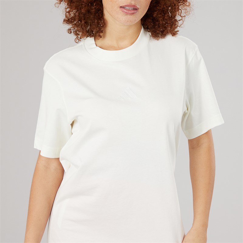 adidas Womens All SZN Loose Fit T-Shirt Off White