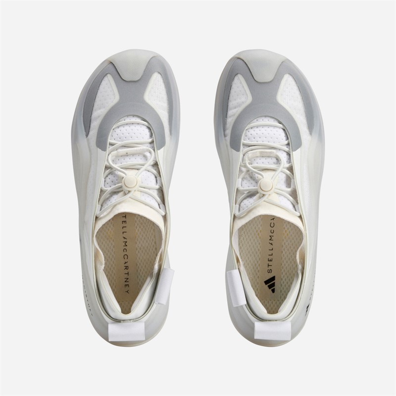 adidas Womens Stella McCartney Sportswear Low Ground Trainers Cloud White/Off White