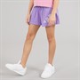 adidas Junior Girls Essentials Logo Shorts Violet Fusion/White