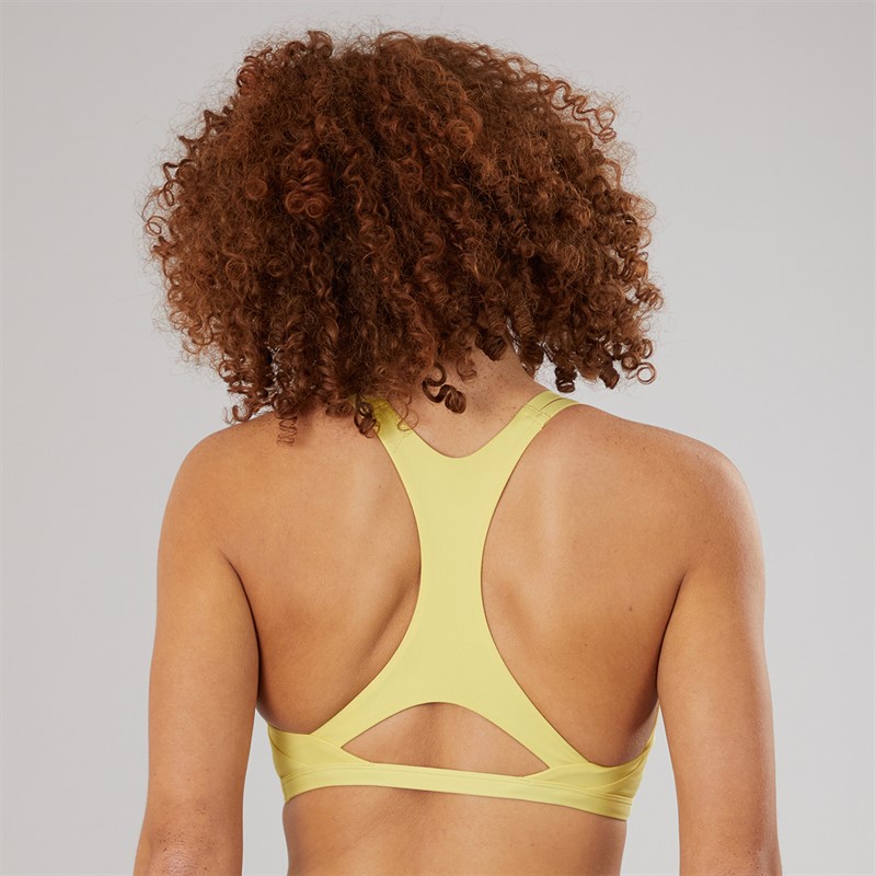 adidas Womens Aeroimpact Luxe Training Light Support Bra Powder Yellow