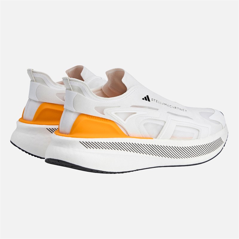 adidas Womens Stella McCartney Ultraboost 5 Neutral Running Trainers Cloud White/Semi Solar Slime/Eqt Yellow