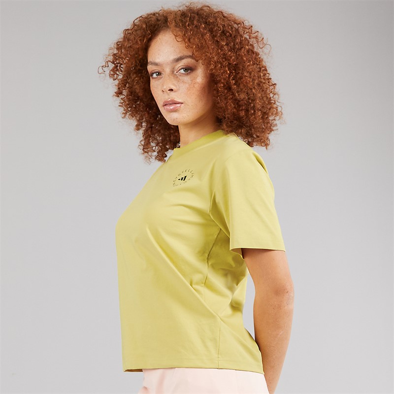 adidas Womens Stella McCartney True Casuals T-Shirt Halo Gold