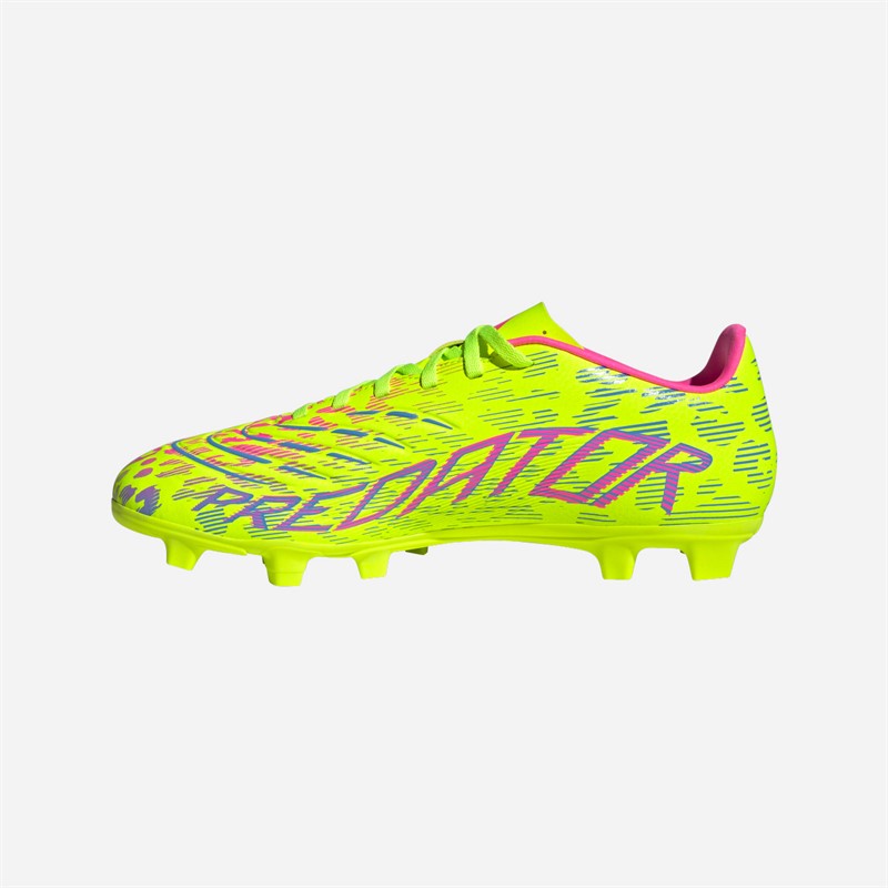 adidas Mens Predator Club FG/MG Firm/Multi Ground Football Boots Lucid Lemon/Blue Fusion/Lucid Pink