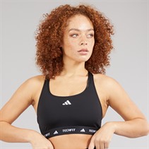 adidas Womens Techfit Medium Support Bra Black