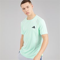 adidas Mens Tech Apparel Colorblock Training T-Shirt Semi Flash Aqua