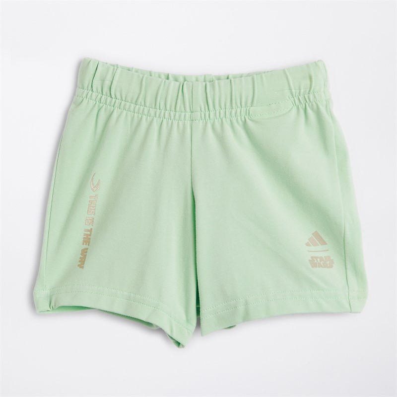 adidas Infant Star Wars Mandalorian T-Shirt And Shorts Set Off White/Multicolor