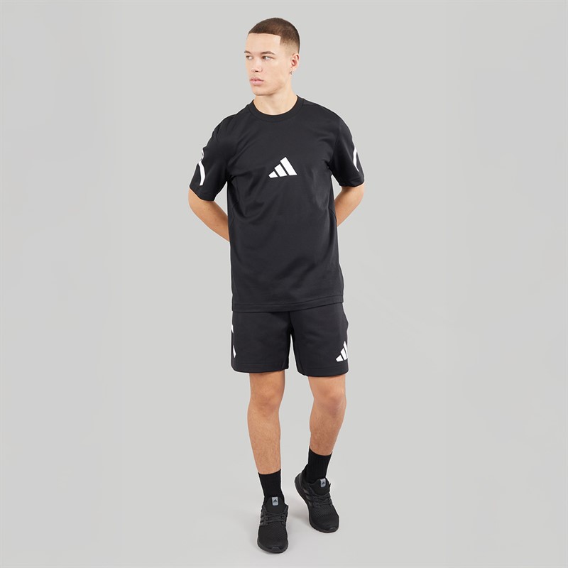 adidas Mens Z.N.E. T-Shirt Black/White